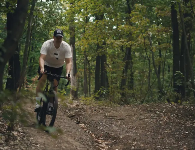 Efficient gravel riding position