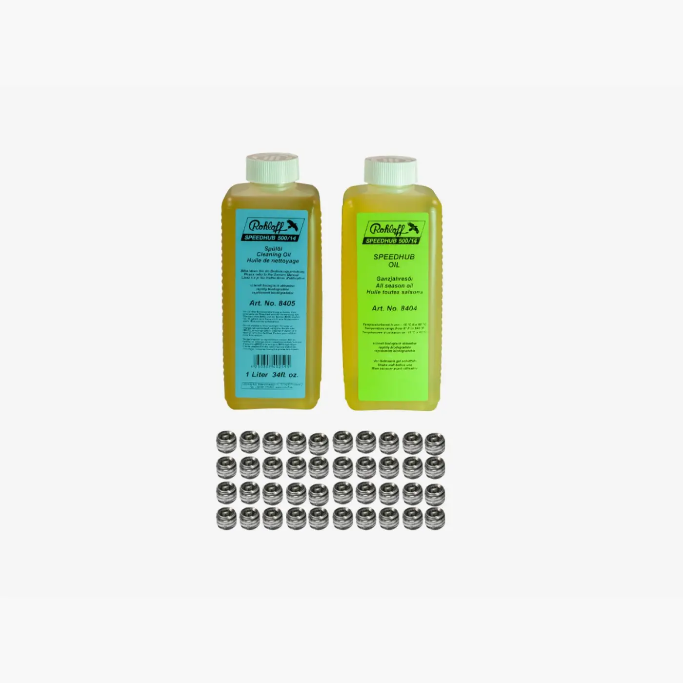 Rohloff - Oil of SPEEDHUB 500/14 1 L-Set (All season + Cleaning Oil)+40x8205 (8406S) - Agyváltó alkatrészek (SKU: 8406S)