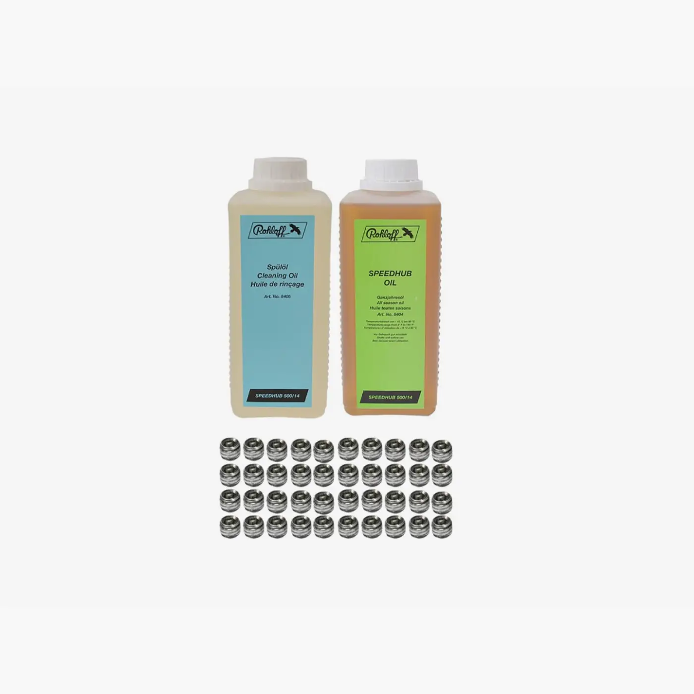 Rohloff - Oil of SPEEDHUB 500/14 1 L-Set (All season + Cleaning Oil)+40x8205 (8406S) - Agyváltó alkatrészek (SKU: 8406S)
