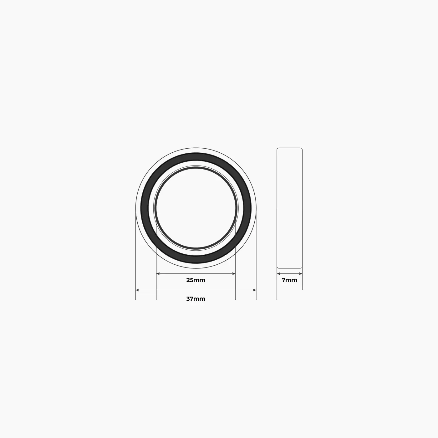 BB Ex Bearing+Dust cover set in pair - Váz Alkatrészek (SKU: BB-Ex-BBDC)