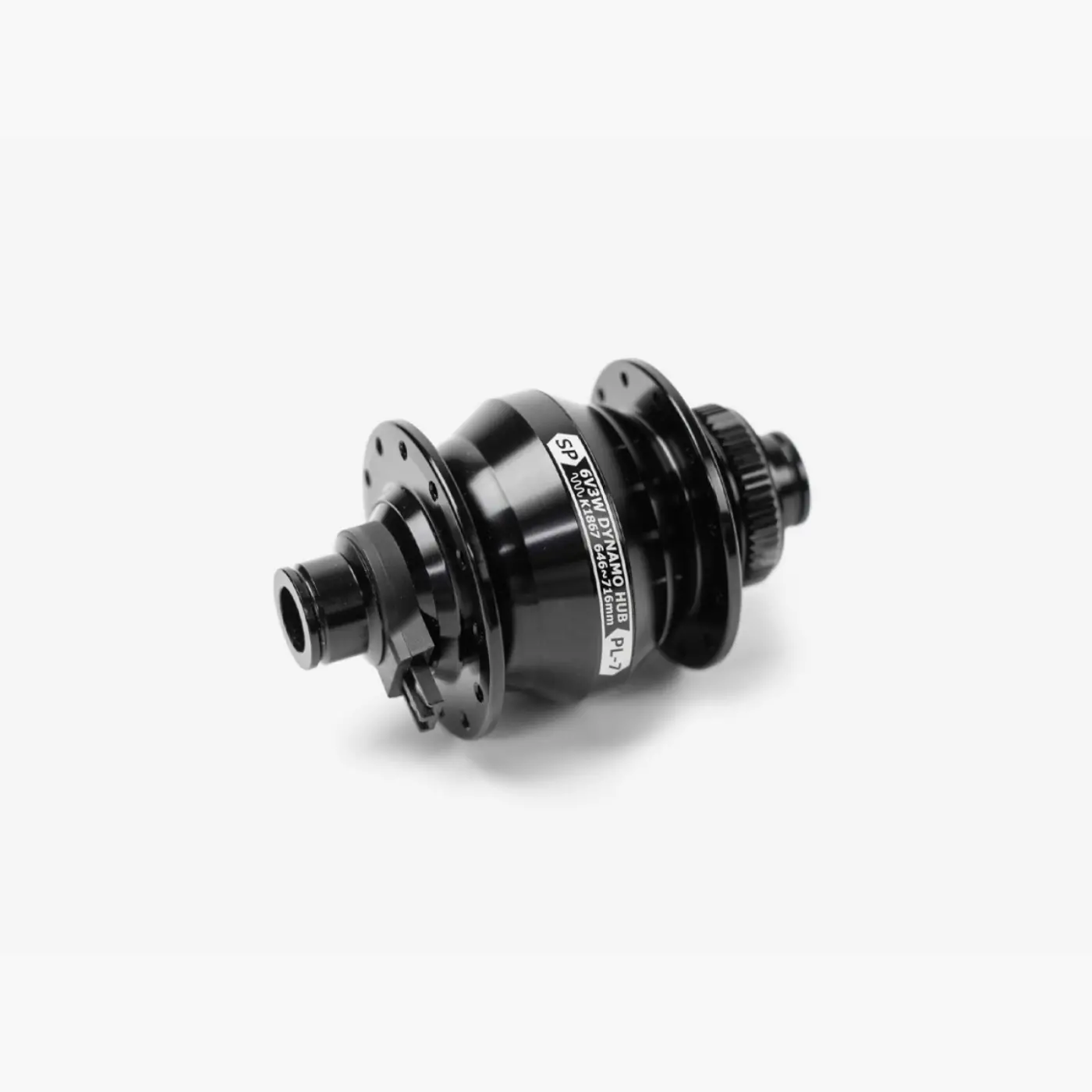 Shutter Precision PL-7 dynamo disc hub (black/24H) - Hubs (SKU: )