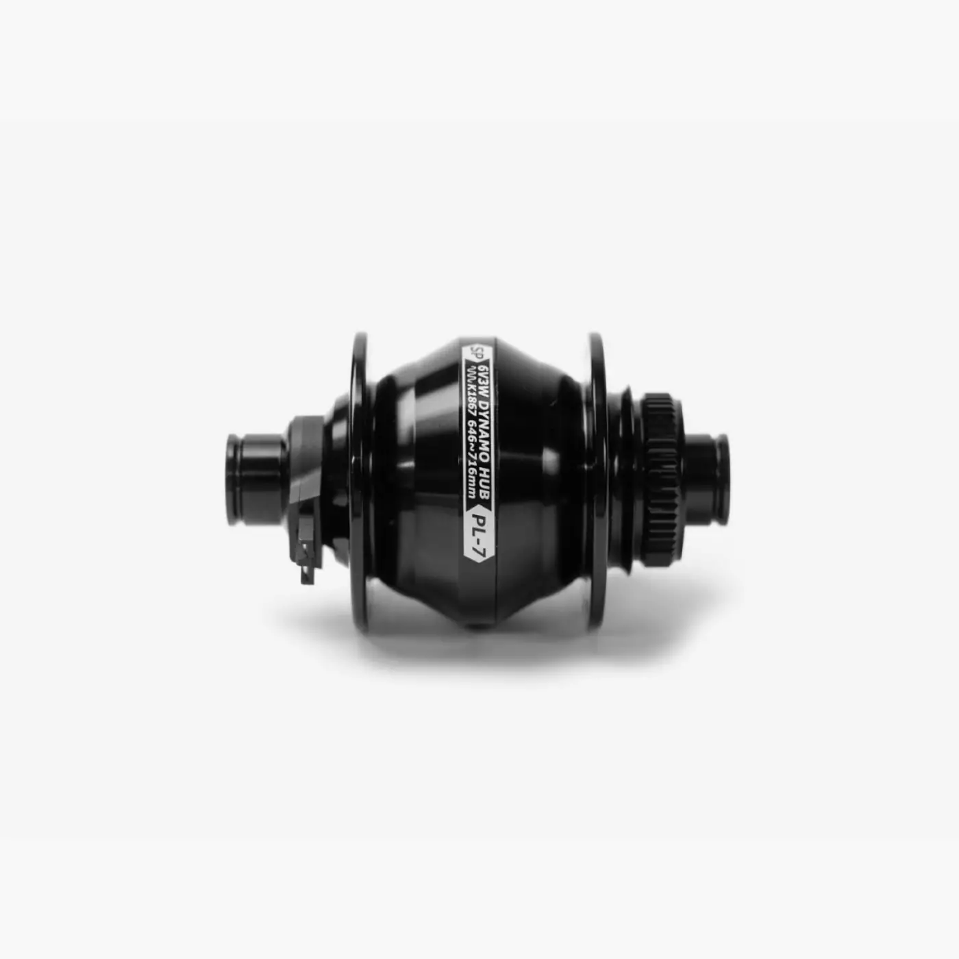 Shutter Precision PL-7 dynamo disc hub (black/24H) - Hubs (SKU: )