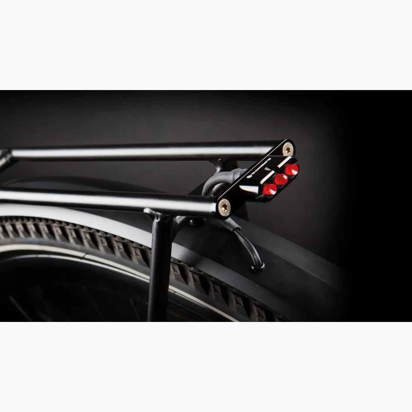 Supernova E3 Tail Light 2 – bagagebærermontering, 6V, sort - Lights (SKU: N-TK2-BLK)
