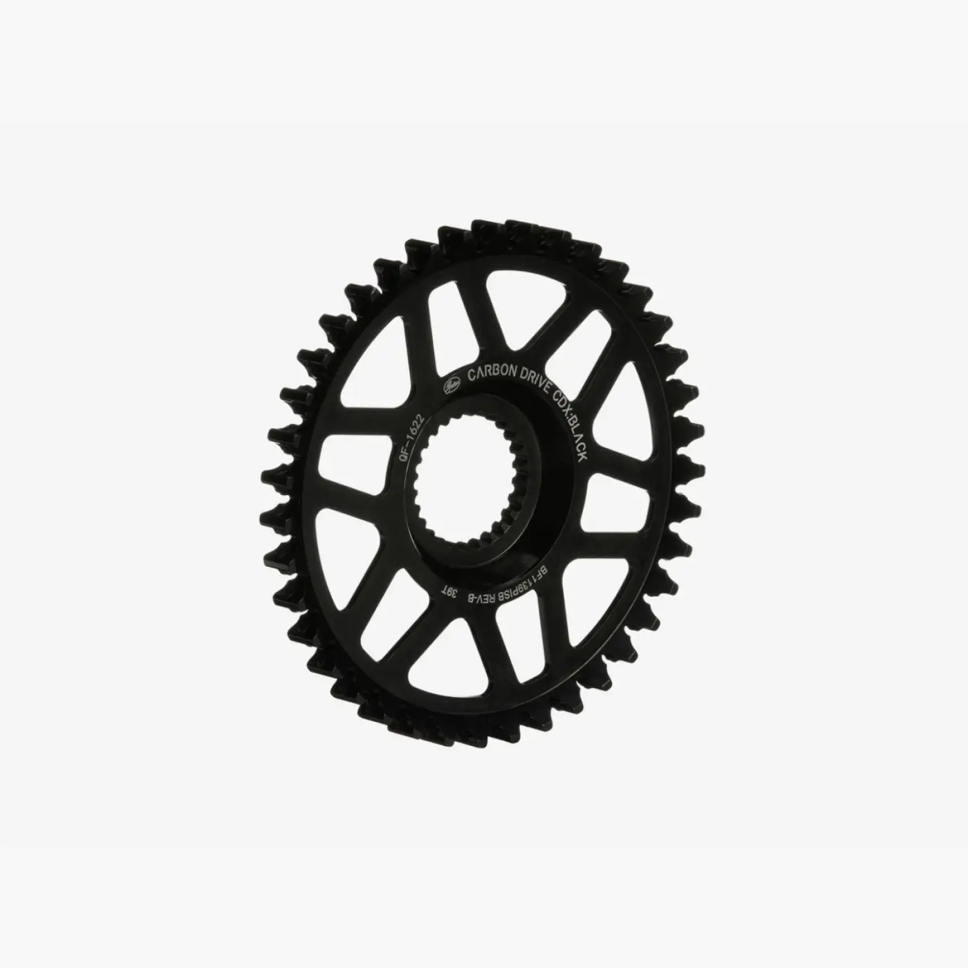 Gates CDX BLACK Fin Line Front Sprocket Pinion Black Zinc without Guard -39T - Drivetrain (SKU: CDXFBPI39)