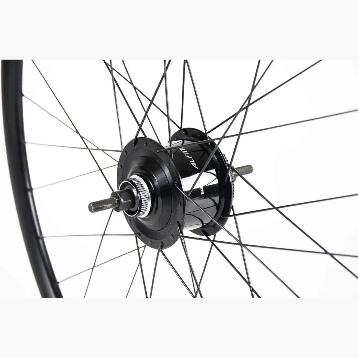 Shimano Alfine 8 gear hub wheel set with aluminium rim (laced) - Wheel set (SKU: )