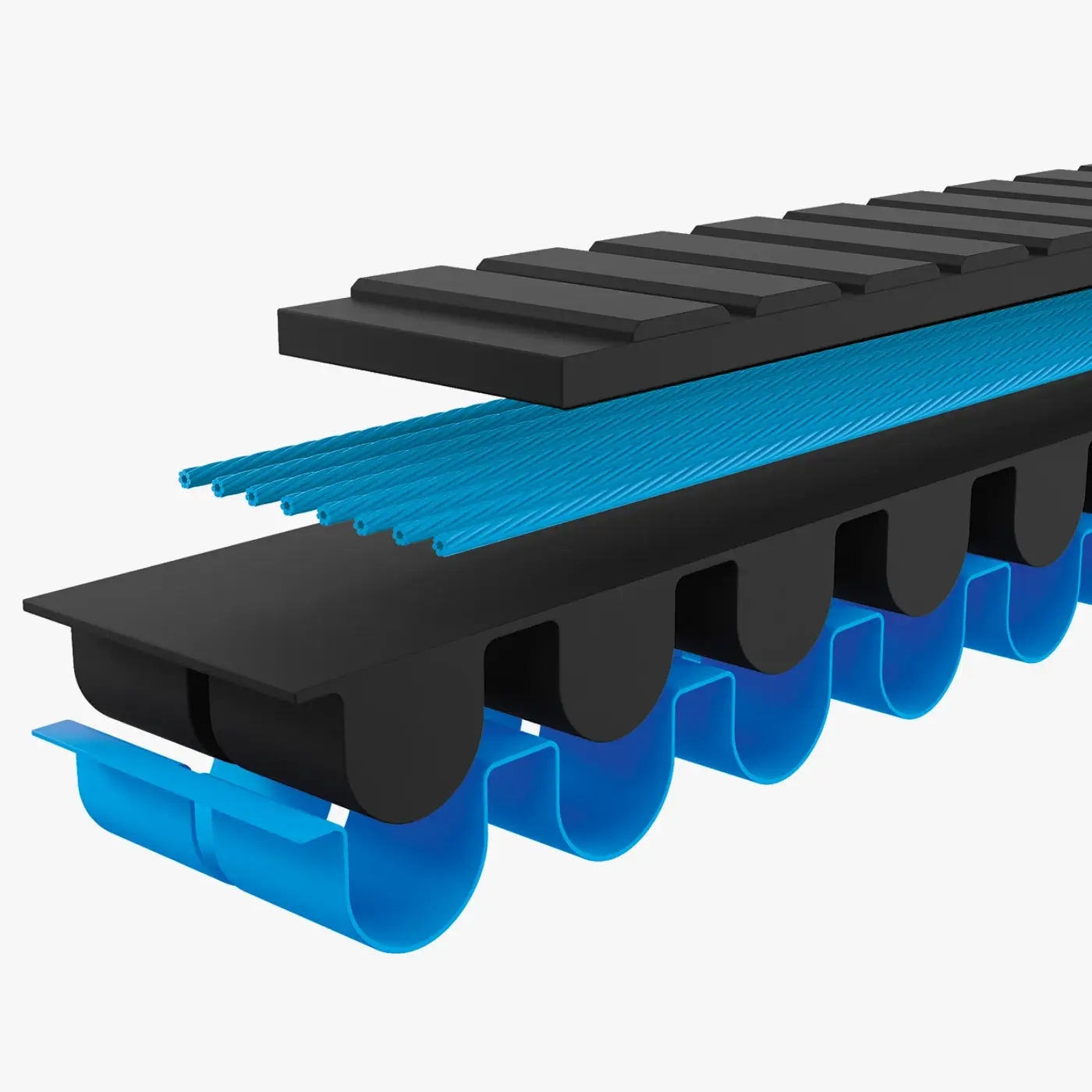 Gates Carbon Drive CDX Belt – Black/Blue - Drivetrain (SKU: 925501276)