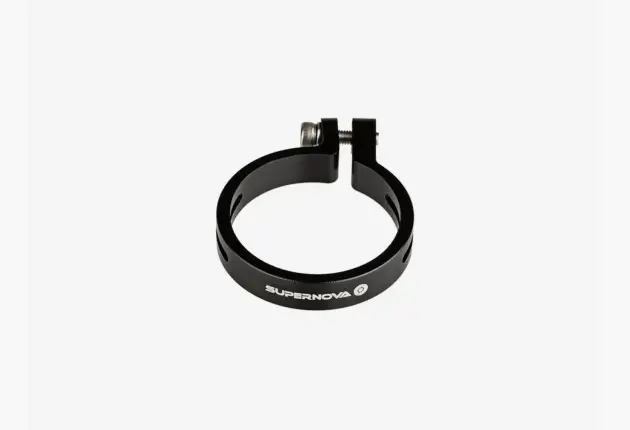 Supernova Seat Post Clamp - E3 Tail Light - Black 31.6mm