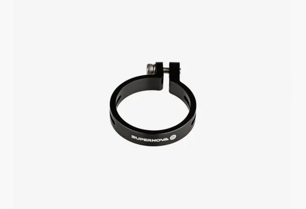 Supernova Seat Post Clamp - E3 Tail Light - Black 27.2mm