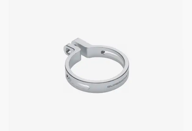 Supernova Seat Post Clamp - E3 Tail light - Silver 27.2