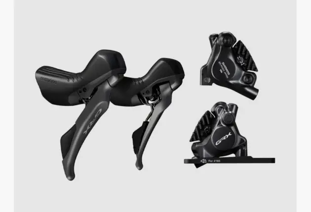Shimano GRX RX820 hydraulische rem-/schakelset – voor + achter (ST-RX820 + BR-RX820, 2×12)