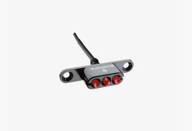 Supernova E3 Pure 3 Dynamo Light - Rear Rack Mount - Black