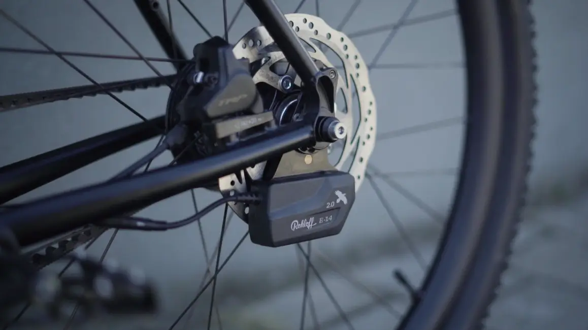 Rohloff_E14_Solo_Electric_shifting_for_Non_ebike_Booda_bike_Gearhub
